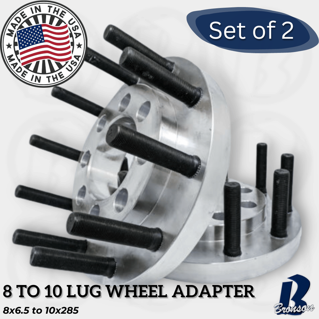 8x6.5" to 10x285 BUDD STYLE Hub Centric Wheel Spacer/Adapter - Thickness: 1"- 3"