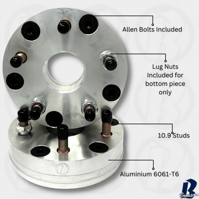 3x3.58" to 5x4.5" 2 piece Wheel Adapter - Thickness: 1.5" - 3"