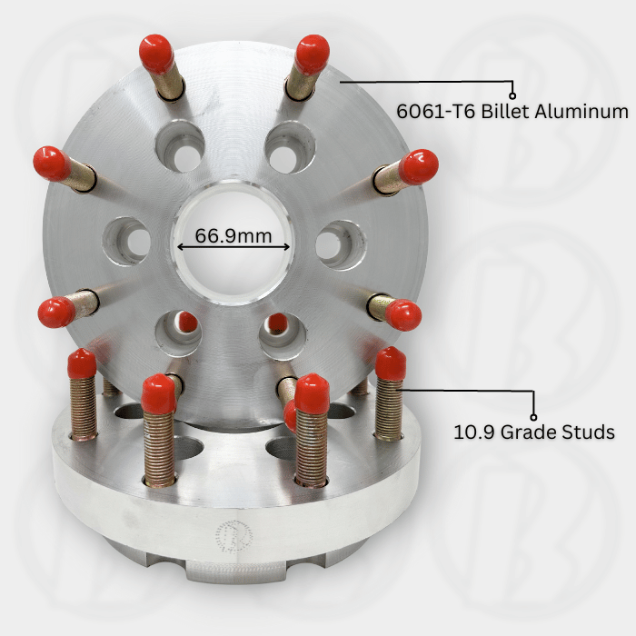 6x120 to 8x180 Wheel Adapters - Thickness: 1.75"- 4"