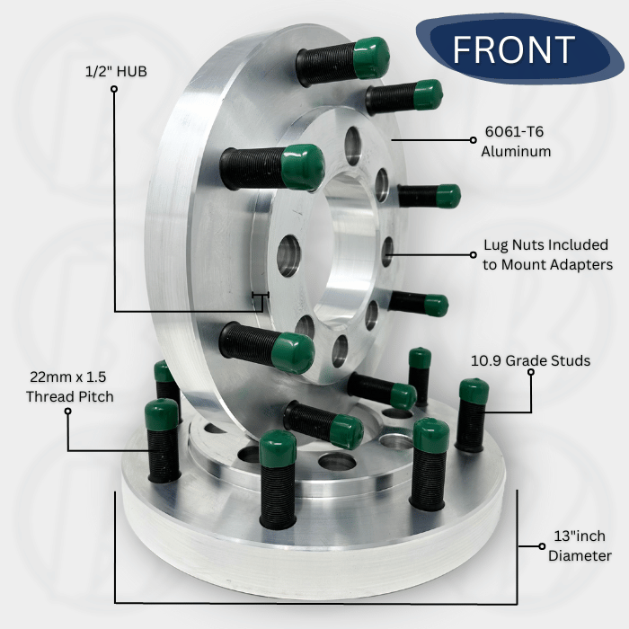 8x6.5" to 8x275 Hub Centric Wheel Spacer/Adapter - Thickness: 1"- 3"