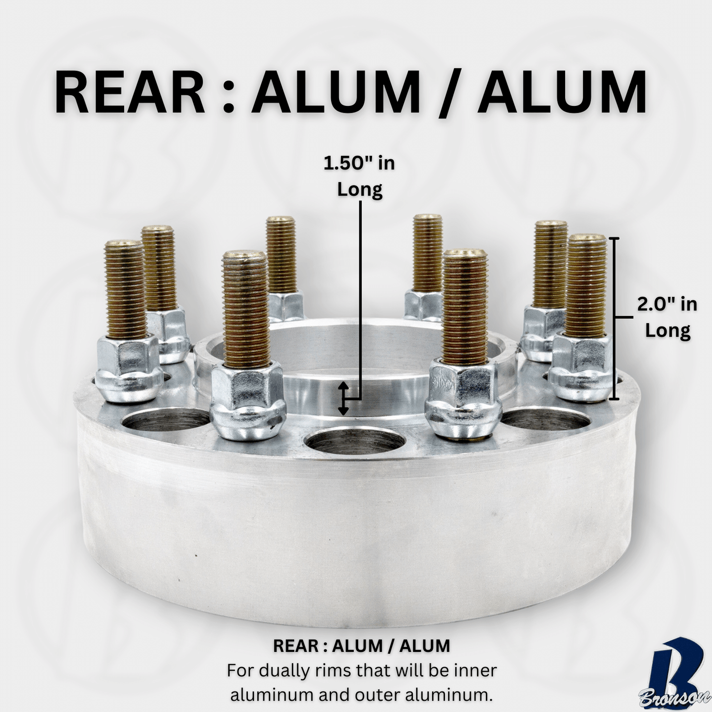 8x6.5" to 8x210 Hub Centric Wheel Spacer/Adapter - Thickness: 1"-4"