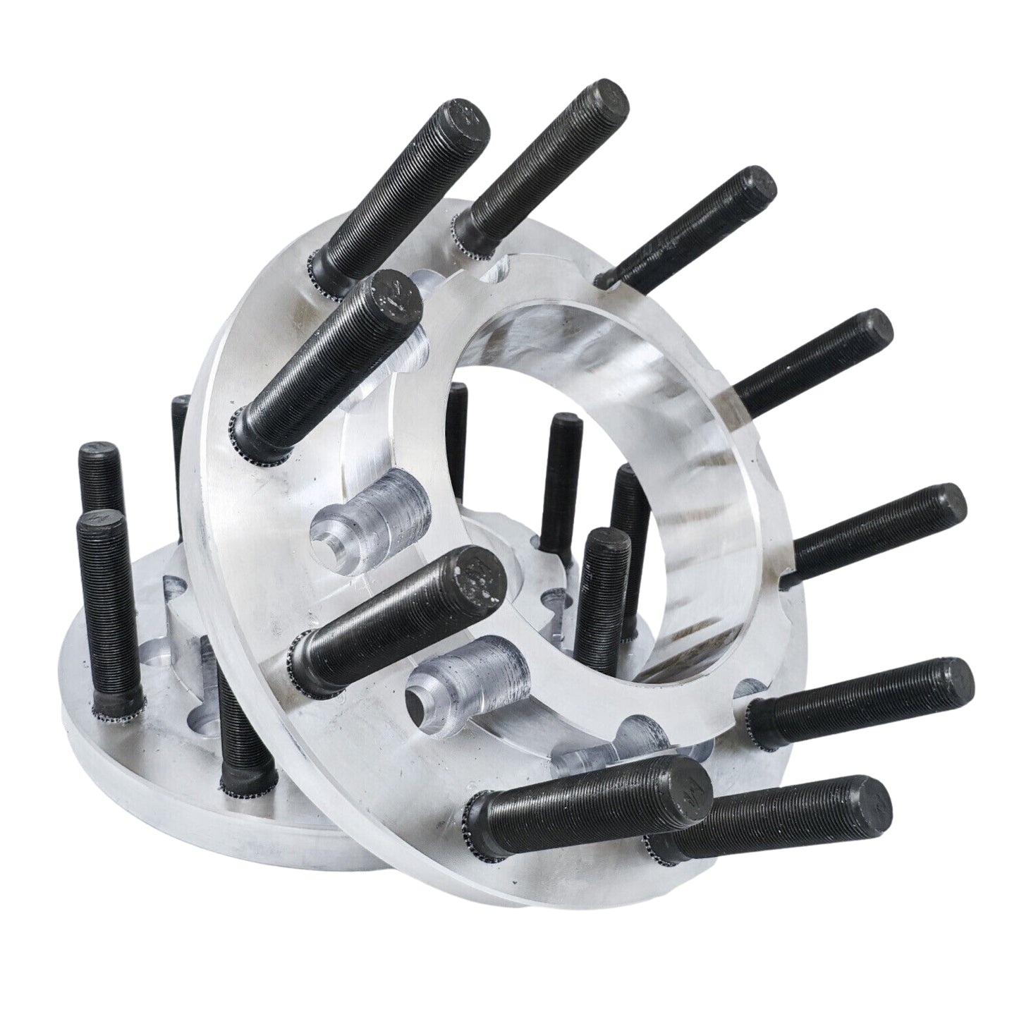 10x225 to 10x285.75 Hub Centric Wheel Adapters SuperDuty F-450 F-550 Dually Truck TO Alcoa Semi Wheels 14X1.5 Lug nuts 22MMX1.5 Studs 170.1mm Hub Center Bore 220mm Wheel Center Bore