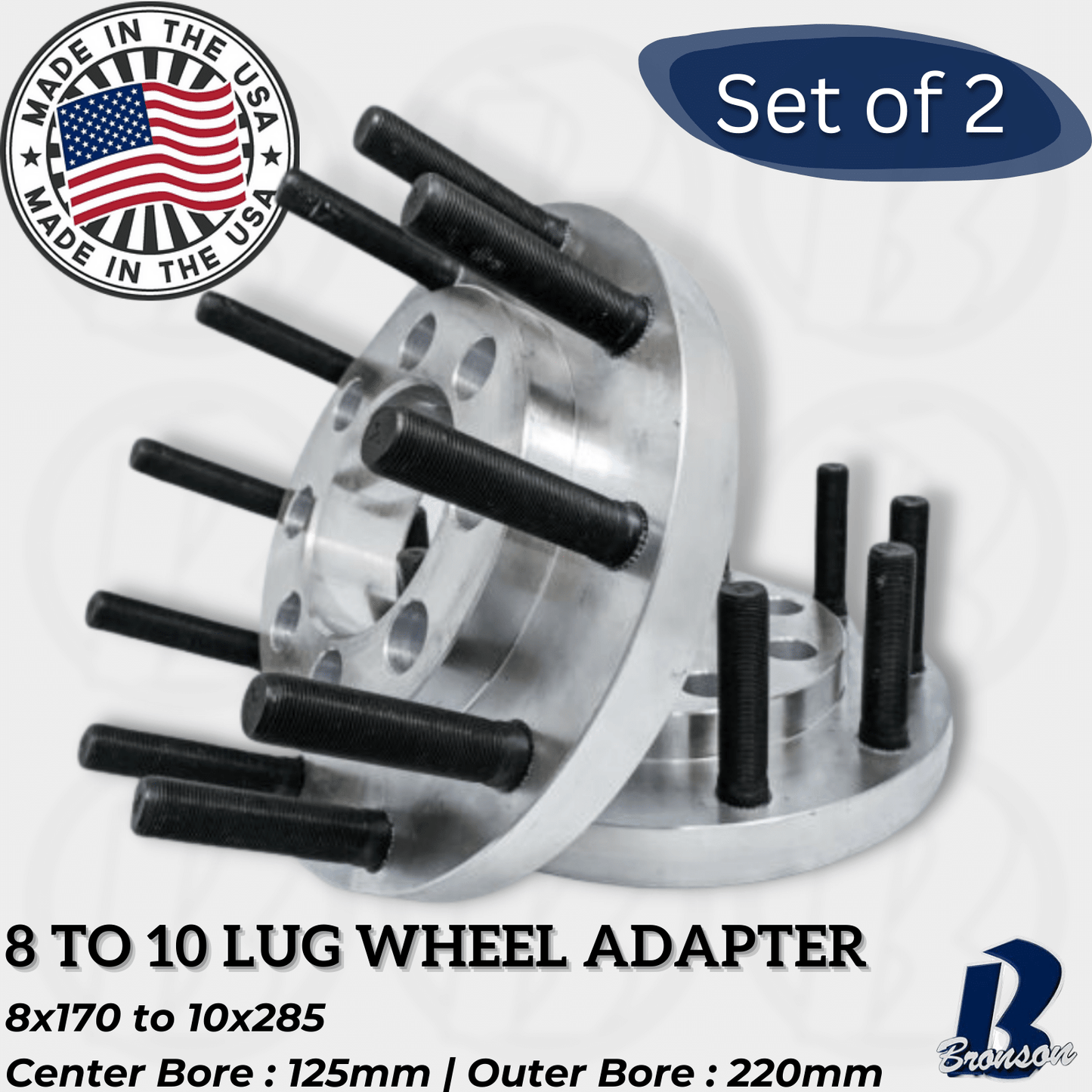 8x170" to 10x285 Hub Centric Wheel Spacer/Adapter - Thickness: 1"- 3"
