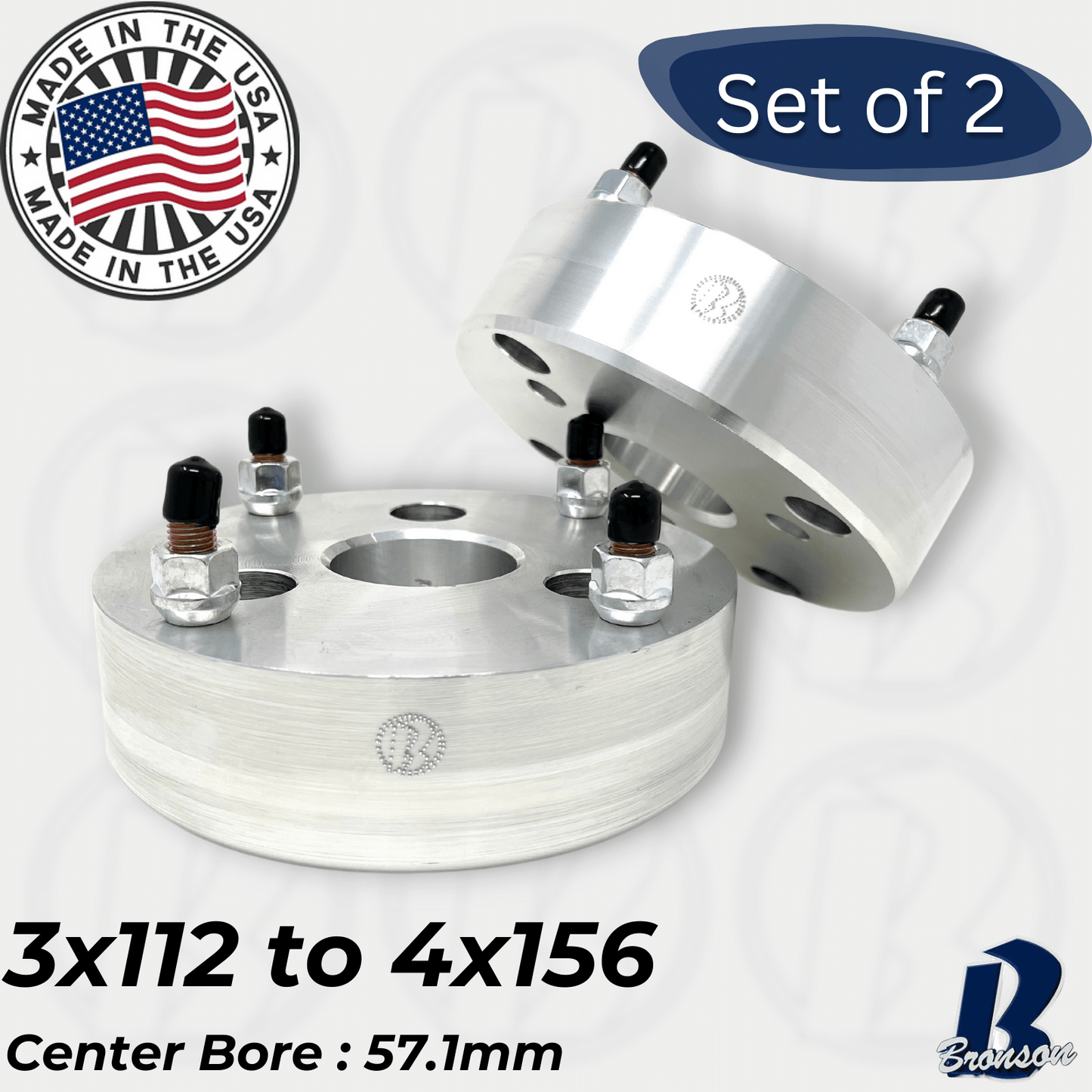 3x112 to 4x156 Smart Car Wheel Adapter - Thickness: 1" - 3"