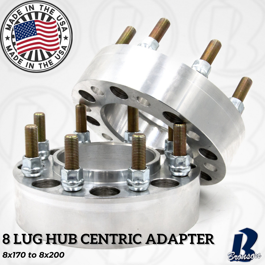 8x170 to 8x200 Hub Centric Wheel Spacer/Adapter - Thickness: 1"- 4"