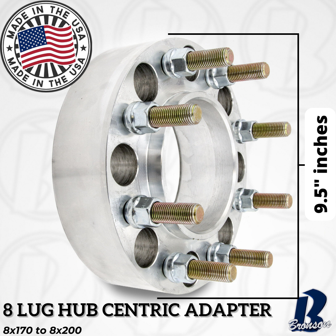 8x170 to 8x200 Hub Centric Wheel Spacer/Adapter - Thickness: 1"- 4"