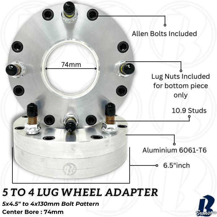 5x4.5 to 4x130 Wheel Adapter