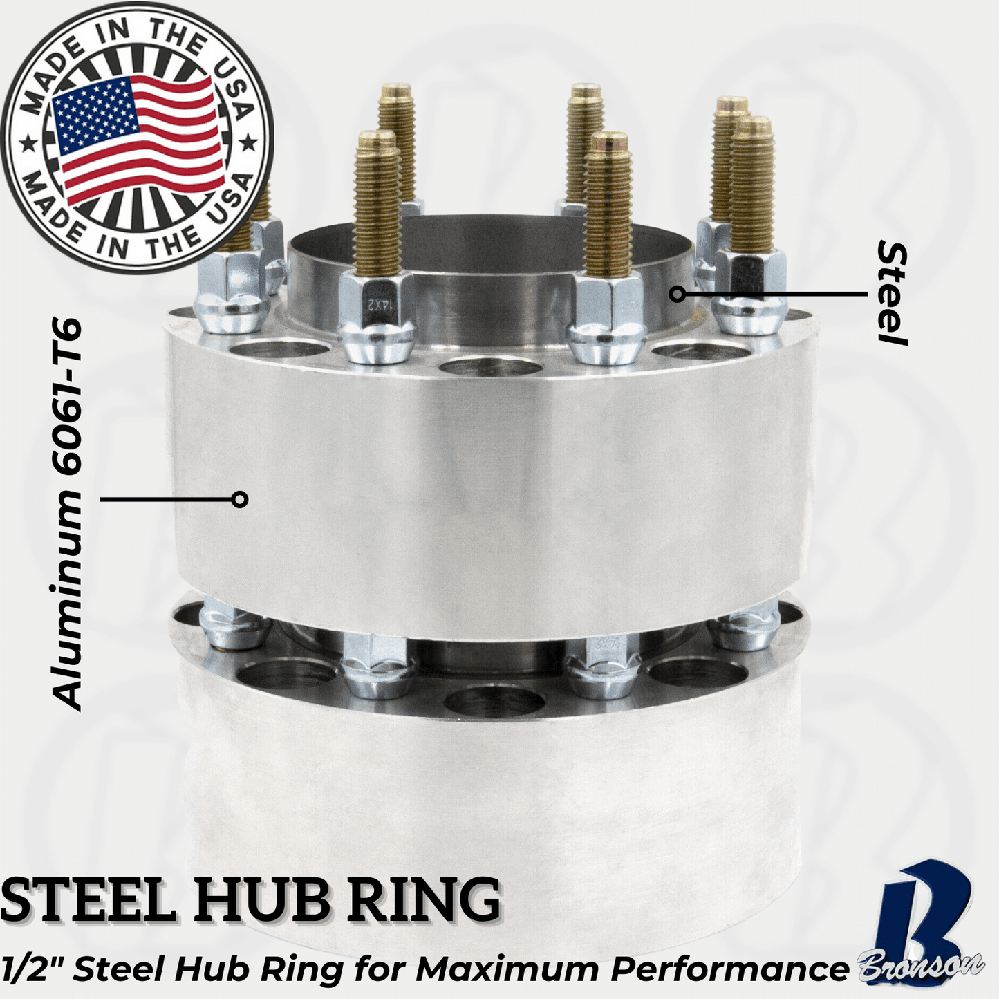 8x6.5" to 8x170 Hub Centric Wheel Spacer/Adapter - Thickness: 1"- 4"