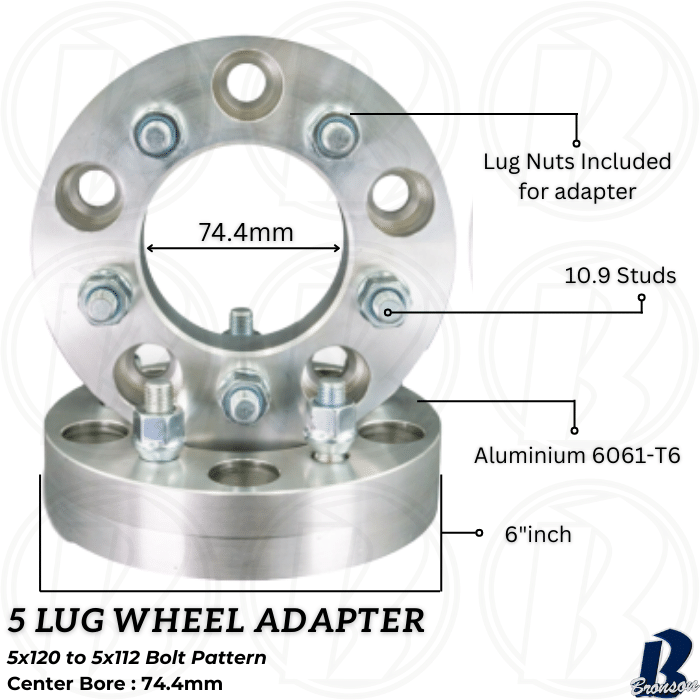 5x120 to 5x112 Wheel Adapter
