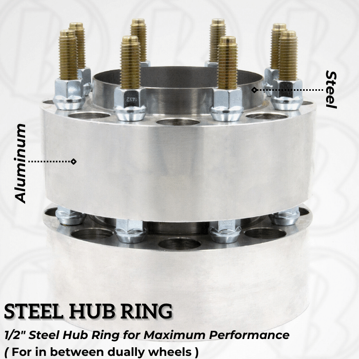 8x210 to 8x210 Wheel Spacer/Adapter - Thickness: 1"- 4"