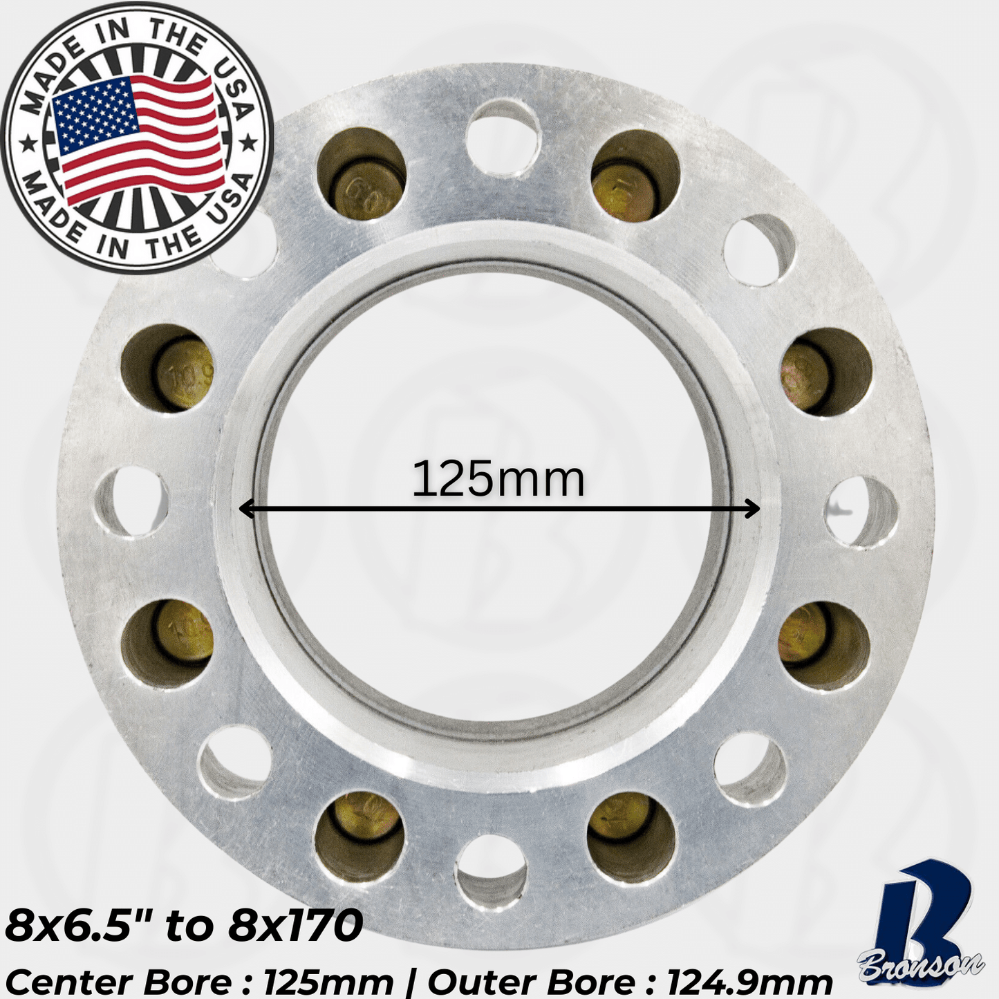 8x6.5" to 8x170 Hub Centric Wheel Spacer/Adapter - Thickness: 1"- 4"