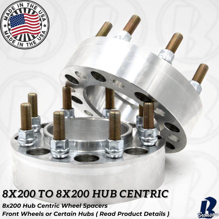 8x200 to 8x200 Hub Centric Wheel Spacer/Adapter - Thickness: 1