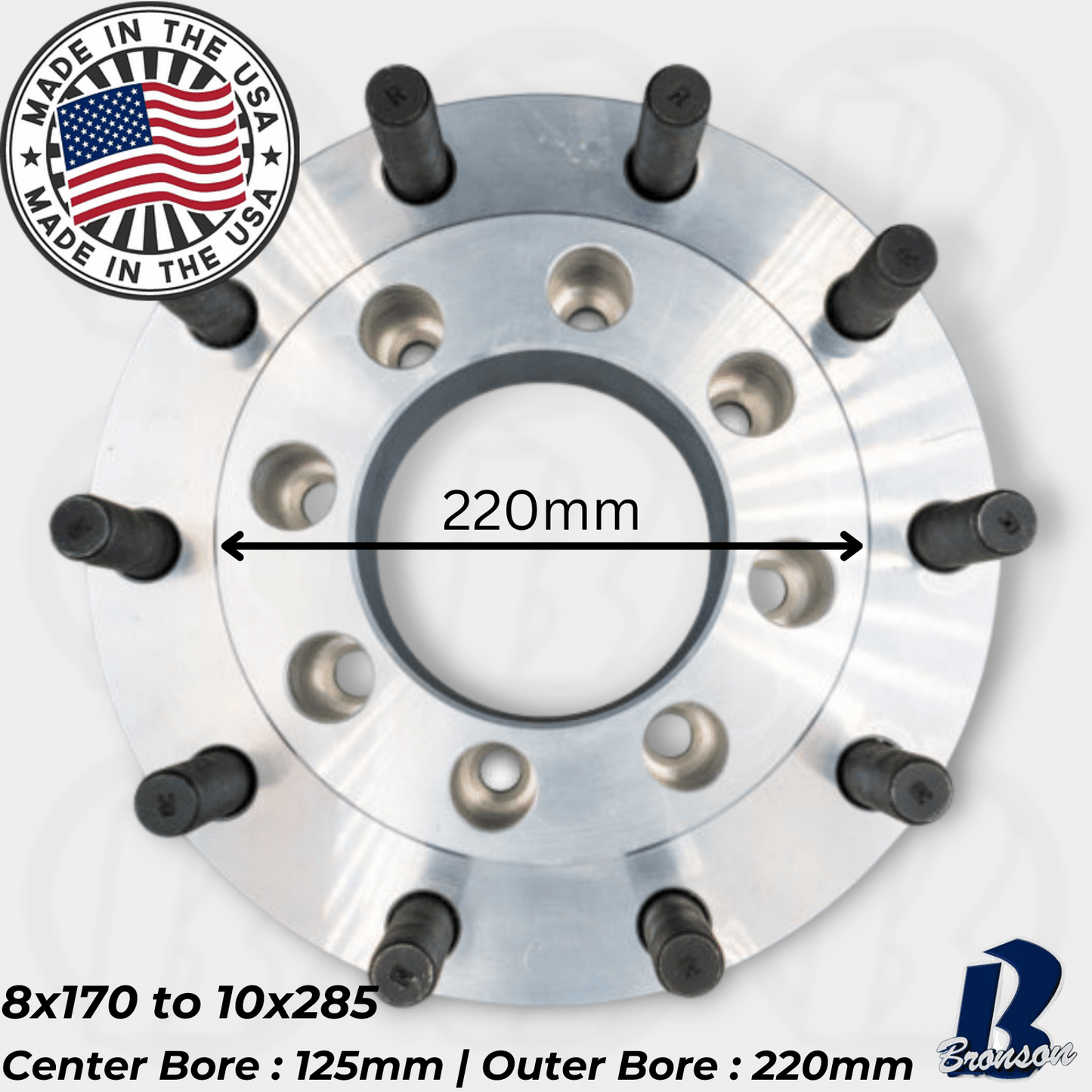 8x170" to 10x285 Hub Centric Wheel Spacer/Adapter - Thickness: 1"- 3"