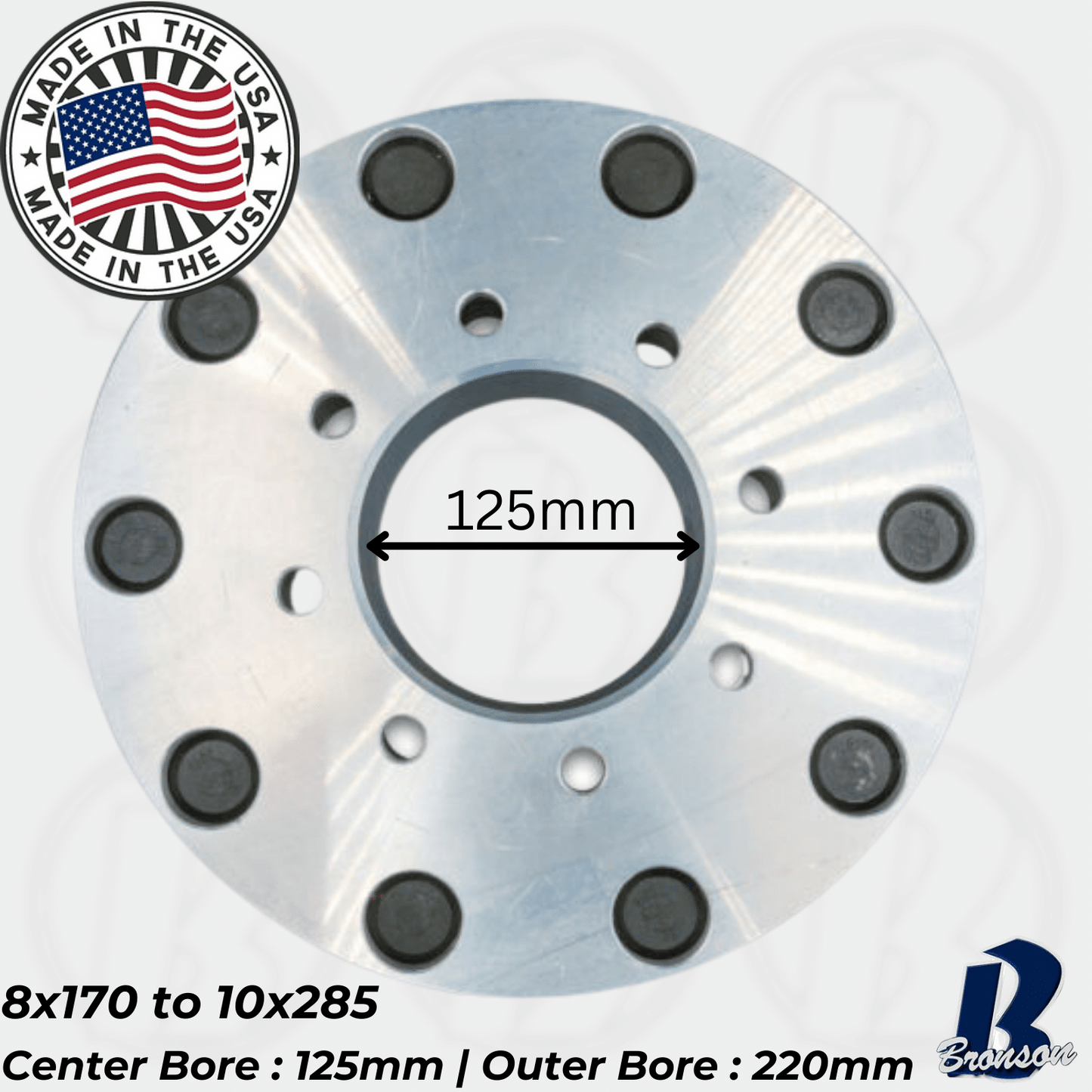 8x170" to 10x285 Hub Centric Wheel Spacer/Adapter - Thickness: 1"- 3"