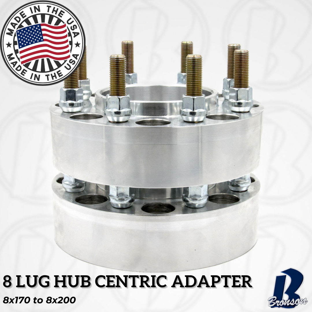 8x170 to 8x200 Hub Centric Wheel Spacer/Adapter - Thickness: 1"- 4"